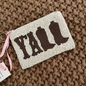 YALL Cowboy Boot Beaded Wallet/Change Purse